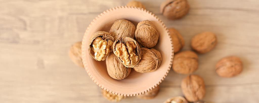 Plant foods like walnuts are rich in alpha-linolenic acid (ALA). This omega-3 fatty acid has been shown to help lower the risk of cardiovascular disease and other chronic diseases.